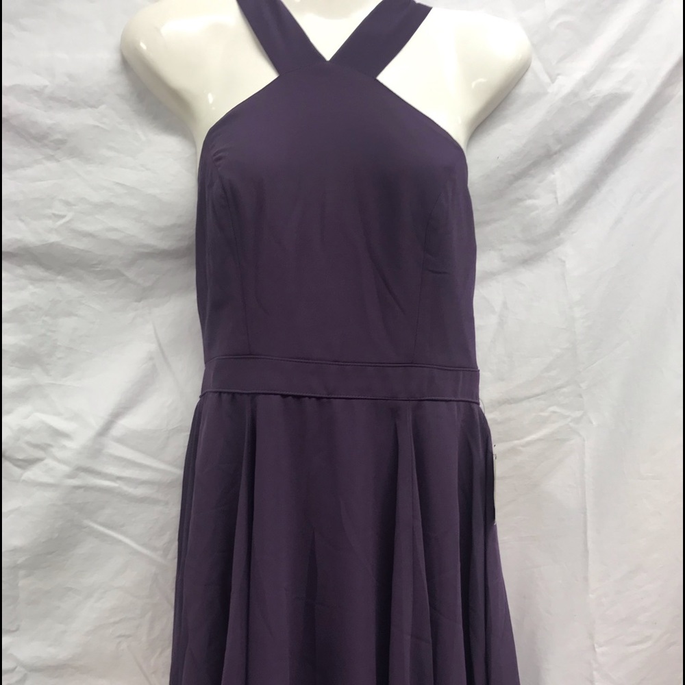 Lulu's Forevermore Dusty Purple Skater Dress